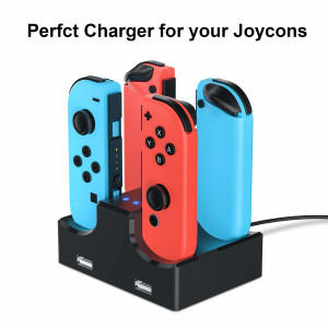 Nintendo Switch Zubehör Bundle (18 in 1) - Tragetasche, Bildschirmschutz, Playstand, Spielhülle, Joystick-Kappe, Ladestation, Griff, Lenkrad