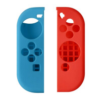 Nintendo Switch Zubehör Bundle (18 in 1) - Tragetasche, Bildschirmschutz, Playstand, Spielhülle, Joystick-Kappe, Ladestation, Griff, Lenkrad
