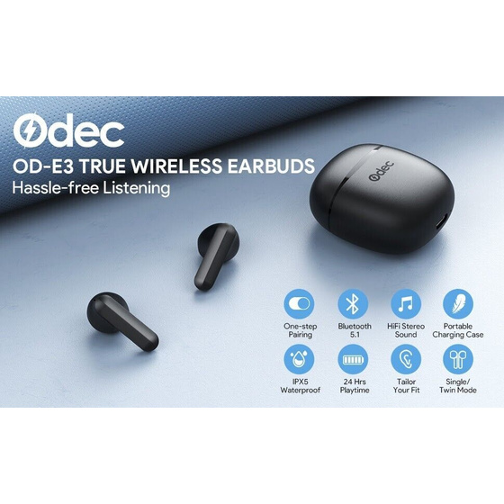 Odec Bluetooth-Kopfhrer - kabellose In-Ear-Ohrhrer