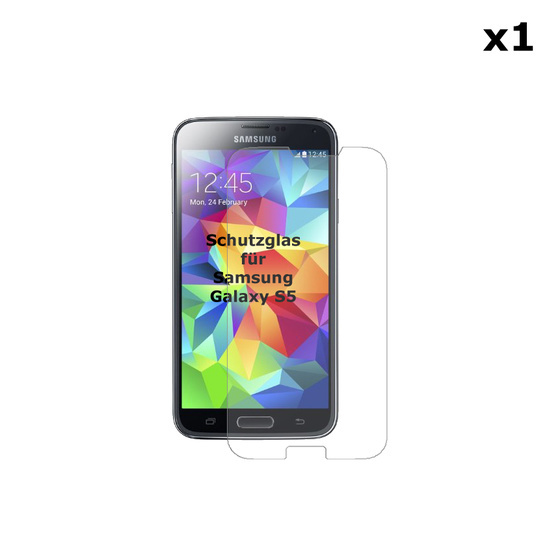 Echt Glas Panzerfolie für Samsung Galaxy S5