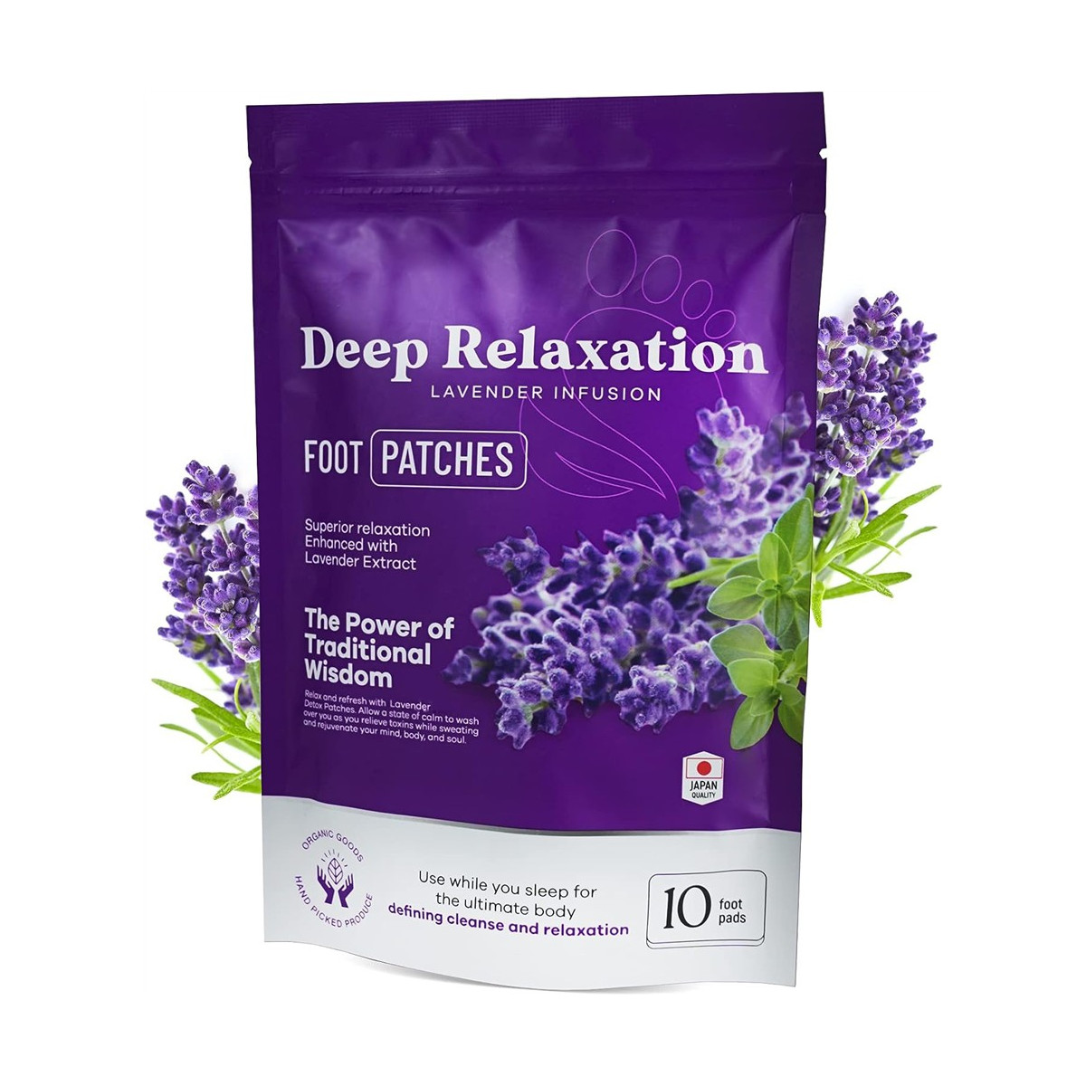 Natürliche Lavendel-Fußreinigungspads für...