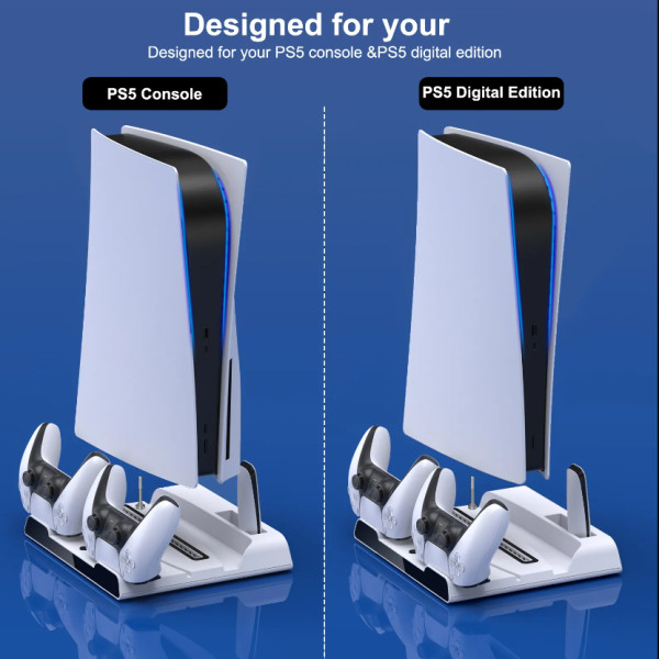 BEBONCOOL PS5 Mulitifunctional Cooling Fan Station & 10...