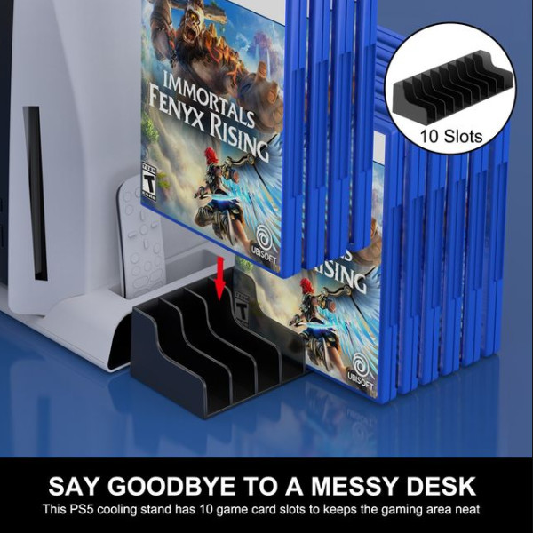 BEBONCOOL PS5 Mulitifunctional Cooling Fan Station & 10...