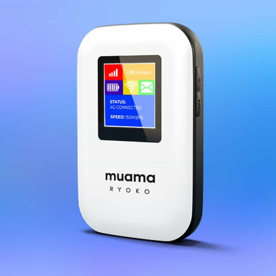 Ryoko MUAMA Mobiler WLAN-Hotspot mit 500 MB Daten
