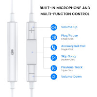 Hochwertige EarPods (USB-C) für Apple iPhone 15