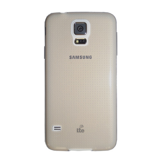 Schutzhülle aus Silikon für Samsung Galaxy S5 in Grau