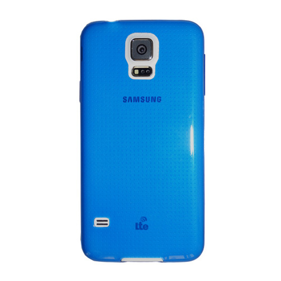Schutzhülle aus Silikon für Samsung Galaxy S5 in Blau