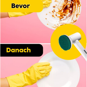 Synoshi Elektrische Reinigungsbürste Akku USB C Rotationsbürste Set