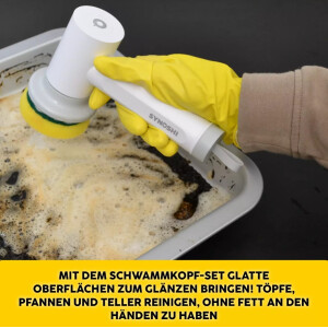 Synoshi Elektrische Reinigungsbürste Akku USB C Rotationsbürste Set