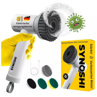 Synoshi Elektrische Reinigungsbürste Akku USB C Rotationsbürste Set