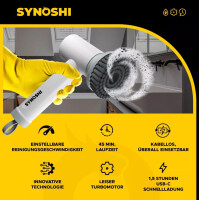 Synoshi Elektrische Reinigungsbürste Akku USB C Rotationsbürste Set