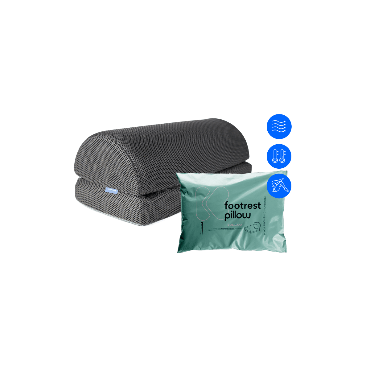 Klaudena Fußstützenkissen Memory Foam Fußba