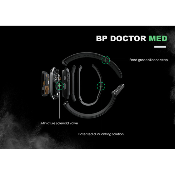 YHE BP Doctor MED - Smartwatch-Bright Silver