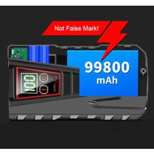 99800mAh Auto KFZ Starthilfe Jump Starter 5000A Ladegerät Booster Powerbank