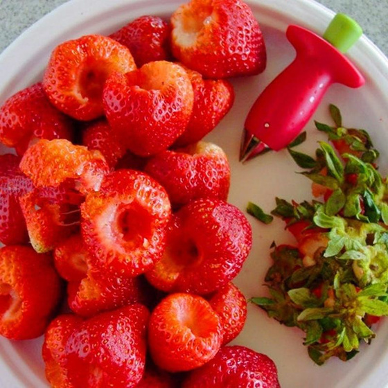 Erdbeer- und Tomaten-Stielentferner, Obstentkerner, Huller Tool