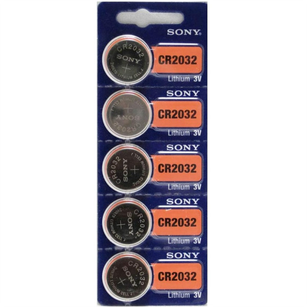 Sony CR2032 3V Lithium-Knopfzellenbatterie (5 Stück pro Pack)