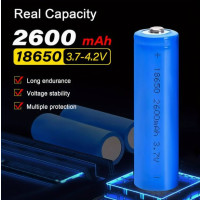 Wiederaufladbarer 18650 Akku 2600mAh 3,7V Lithium-Ionen