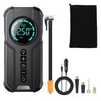 Wiederaufladbare Elektrische Luftpumpe 180 PSI - Kabelloser Auto & Fahrrad Reifenfüller mit LCD