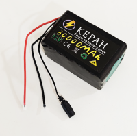 KEPAH 12V 30Ah 18650 Lithium Akku 3s6p Hochkapazität Universal DC Kabel