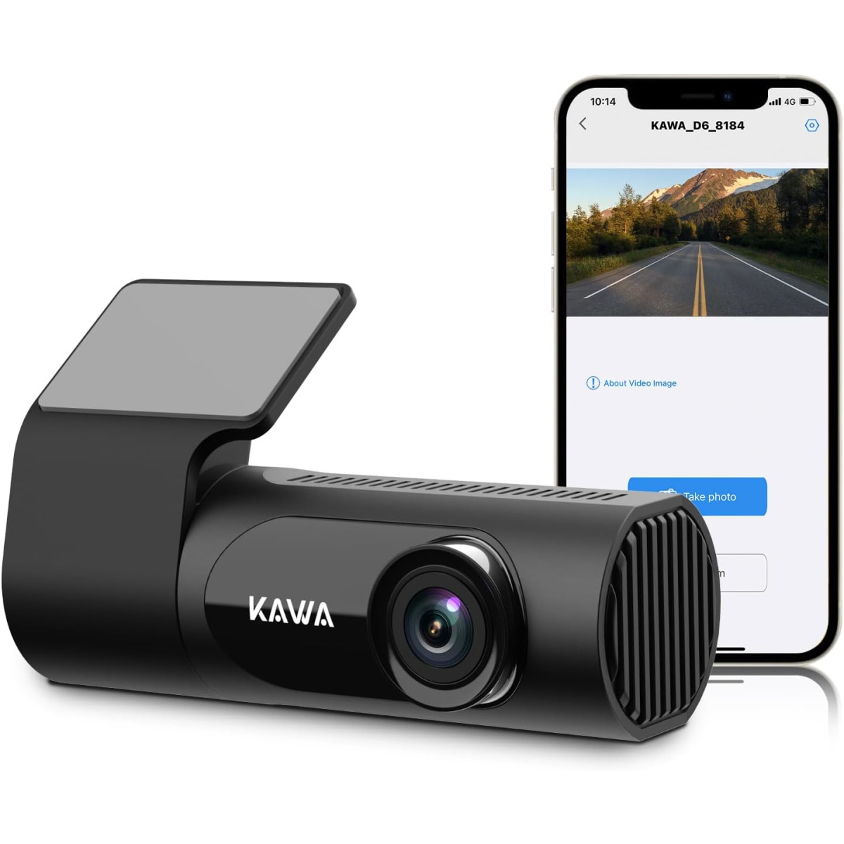 KAWA Dashcam 2K Auto Kamera 1440P mit Nachtsicht &...