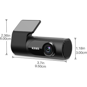 KAWA Dashcam 2K Auto Kamera 1440P mit Nachtsicht & WLAN, 24h Parküberwachung