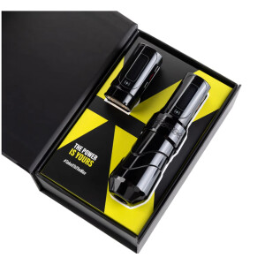FK Max Tattoo-Maschine kabellos Coreless Motor 4 Hublängen 2400mAh Akku