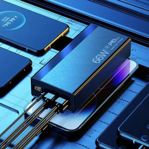 66W Powerbank, 200.000mAh mit Digitalanzeige