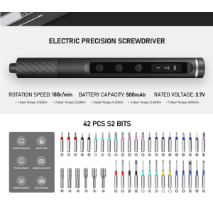 71-in-1 Elektroschrauber-Set mit LED & S2-Stahl – Reparaturwerkzeug