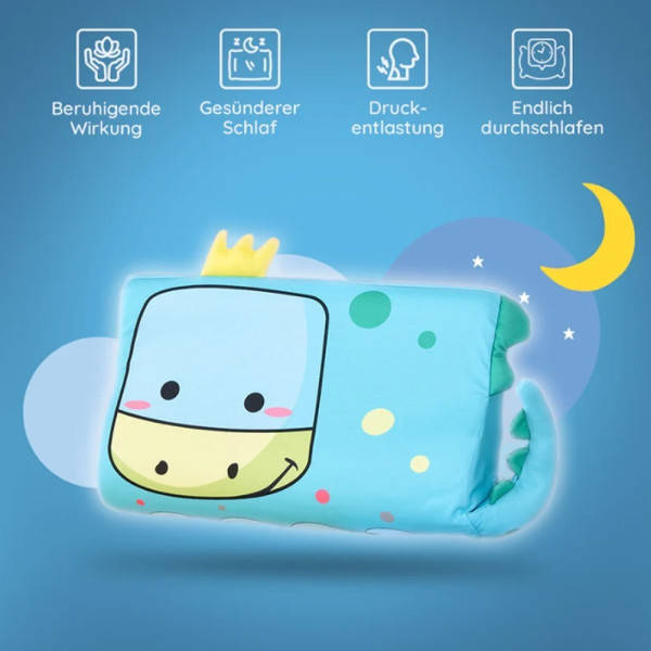 Calmlye Kinderkissen – Ergonomisch, Hautfreundlich, Design Dino
