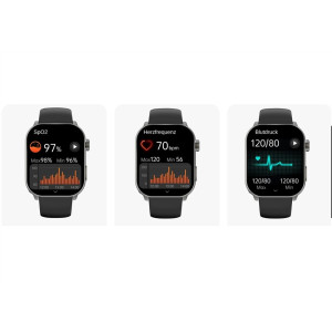 Gard Pro Health Smartwatch 3 – Gebogenes Display, 110+ Sportmodi, IP68