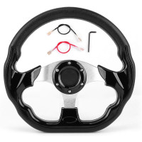 Momo Autolenkrad Schwarz 320mm Racing Drift mit Hupenknopf für Fahrzeuge