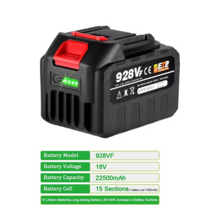 18V 928VF Lithium-Ionen-Akku 22500mAh – 1x Akku...