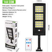 Solar Street Lantern, Outdoor LED mit Bewegungssensor, 1 Stück