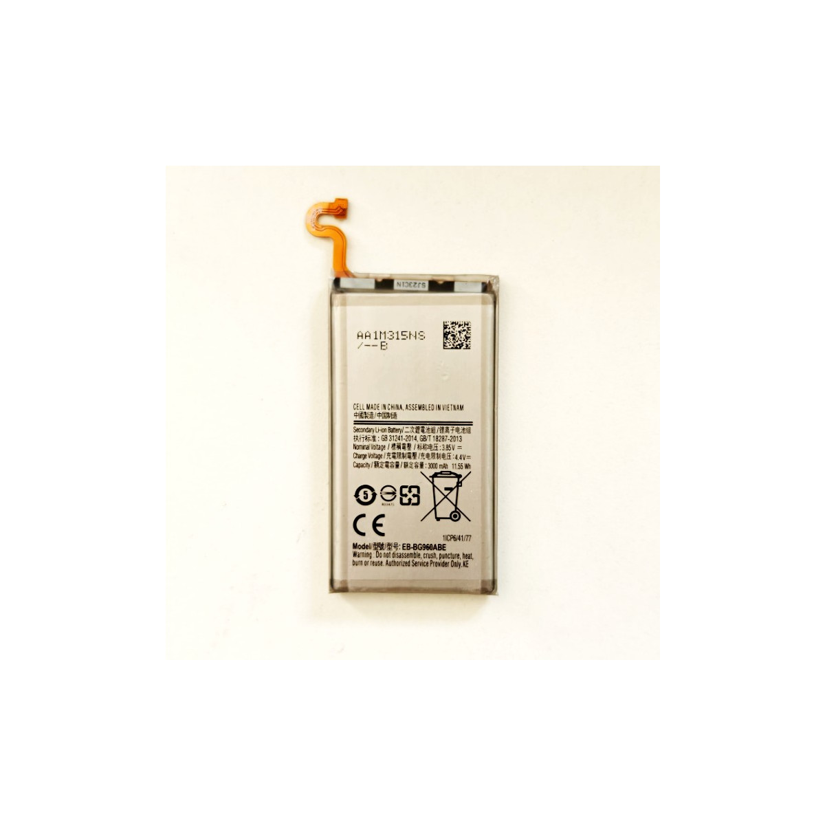 Ersatzakku für Samsung Galaxy S9 EB-BG960ABE 3000mAh...