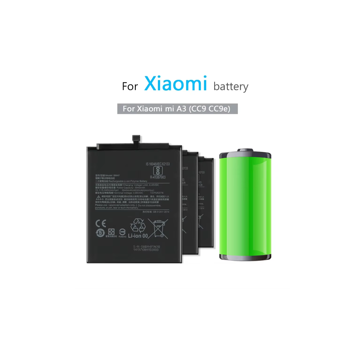 BM4F 4030 mAh Akku für Xiaomi Mi A3 CC9 CC9e Mi 9...