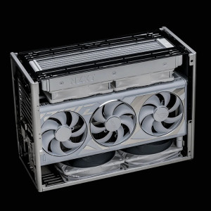 NCASE M2 Grater Gehäuse Kit Silber, Mini-ITX, Micro-ATX, SFF, CNC-Aluminium