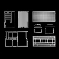 NCASE M2 Grater Gehäuse Kit Silber, Mini-ITX, Micro-ATX, SFF, CNC-Aluminium