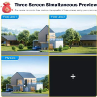 8X Zoom WLAN Überwachungskamera 12MP 6K PTZ WiFi IP Outdoor Kamera Nachtsicht