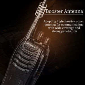 Baofeng BF-888S Walkie Talkie Set, 2 Stück, UHF 5W, 400-470 MHz, für Jagd und Hotel