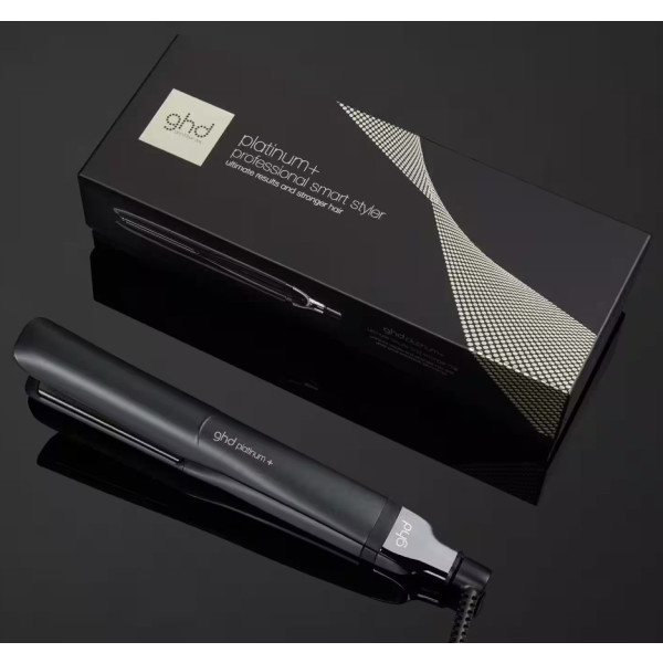 ghd platinum+ Glätteisen 26mm Platten Schwarz SMARTER Styler 185°C für starkes Haar