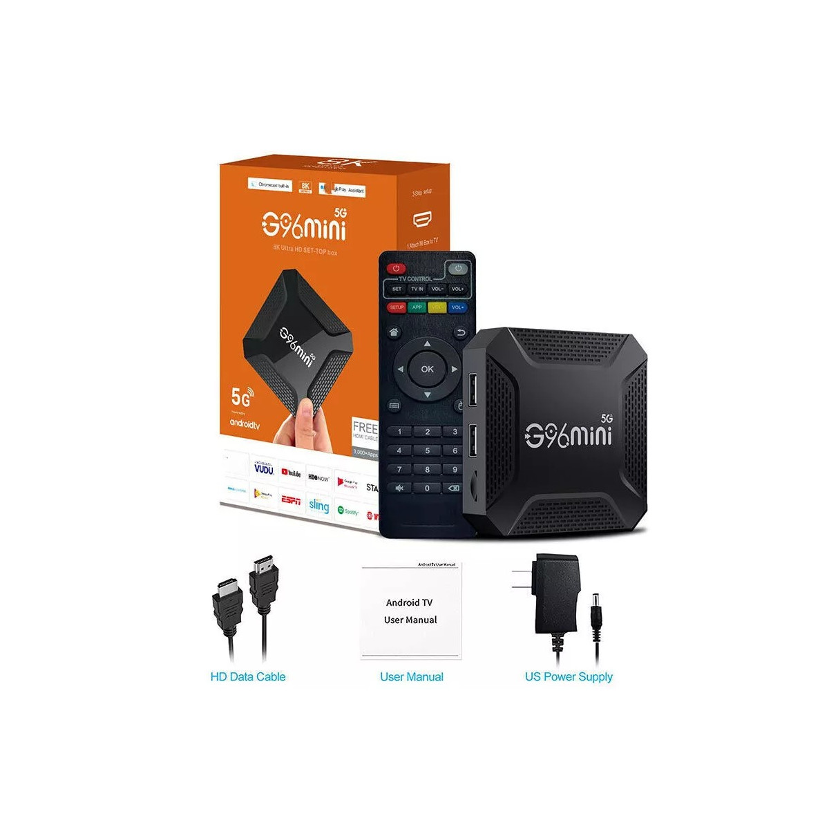 CHROX G96mini Android 13.0 TV Box, 4GB RAM 64GB ROM, 8K...