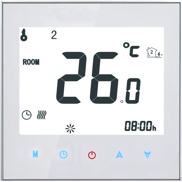 16A Touchscreen Heizungs-Thermostat 95-240V Wöchentlich Programmierbar LCD