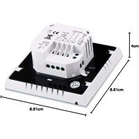 16A Touchscreen Heizungs-Thermostat 95-240V Wöchentlich Programmierbar LCD