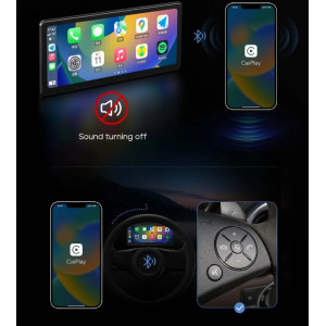 CarpodGo T3: 8,9" kabelloses CarPlay & Android Auto Display, 1920×720, Bluetooth