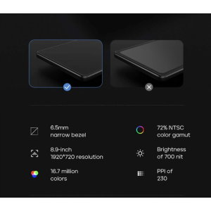 CarpodGo T3: 8,9" kabelloses CarPlay & Android Auto Display, 1920×720, Bluetooth