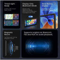 CarpodGo T3: 8,9" kabelloses CarPlay & Android Auto Display, 1920×720, Bluetooth