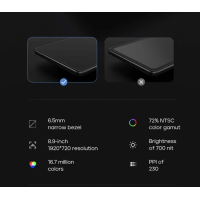 CarpodGo T3: 8,9" kabelloses CarPlay & Android Auto Display, 1920×720, Bluetooth