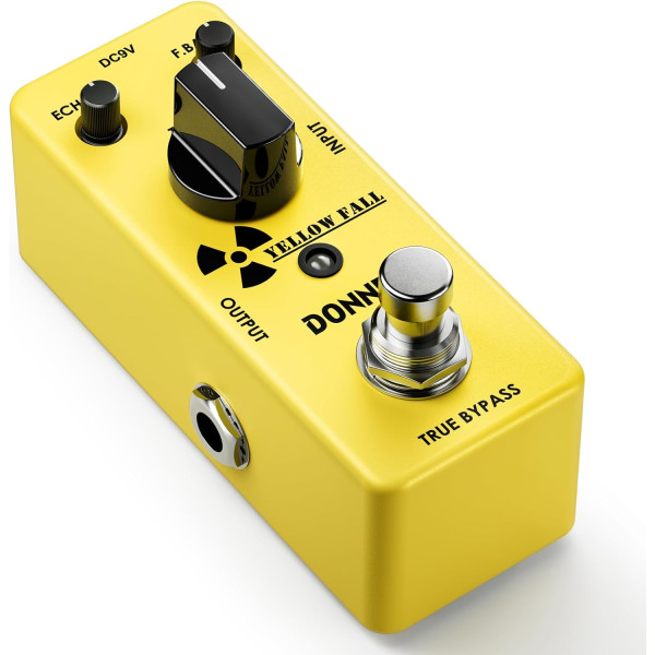 Donner Yellow Fall Delay Pedal – Analog Vintage Delay, True Bypass, 9V, robust