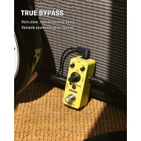 Donner Yellow Fall Delay Pedal – Analog Vintage Delay, True Bypass, 9V, robust