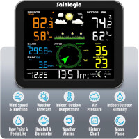 Sainlogic Wetterstation FT0835 Funk mit Regenmesser, Windmesser & WLAN-Anbindung